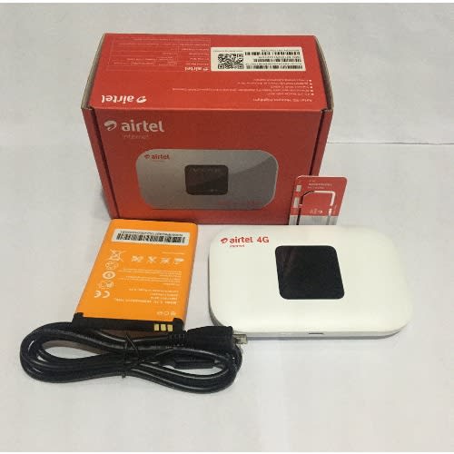 Airtel 4G LTE Pocket WiFi With Screen Display + 5 Gig Bonus Data Sim