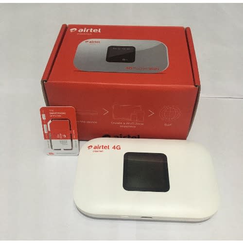 Airtel 4G LTE Pocket WiFi With Screen Display + 5 Gig Bonus Data Sim