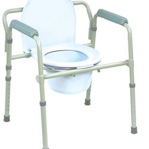 Foldable Commode Chair Toilet Seat Potty