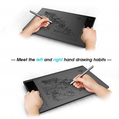 Graphics Drawing Tablet With 8192 Levels Battery-free Pen - 10" X 6" Active Area