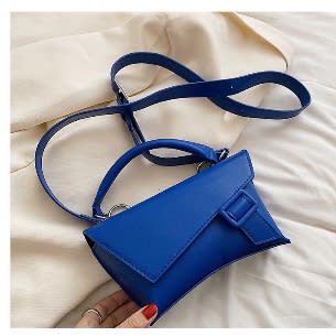 Long Shoulder Strap Buckle Mini Handbag
