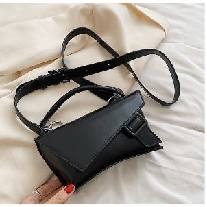 Long Shoulder Strap Buckle Mini Handbag