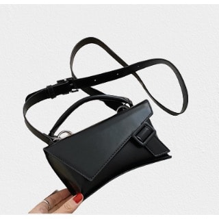 Long Shoulder Strap Buckle Mini Handbag