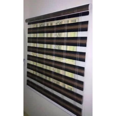 Window Blind Goldline - 1.2m By 1.2m - 4ft By 4ft - Brown