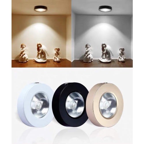Led Surface Mount Spot Lights For Cabinets - 2Pcs