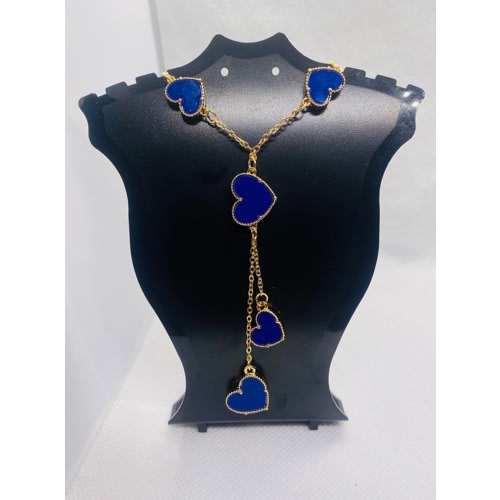 Heart Necklace - Blue