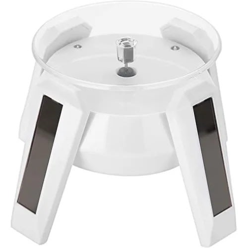 Solar Powered 360 Degree Rotating Turntable Display Stand