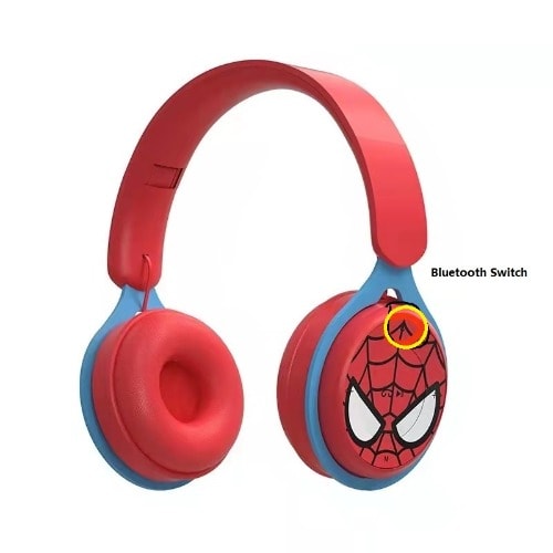 Dr-24 Disney Design Spiderman Wireless Bluetooth Headphone