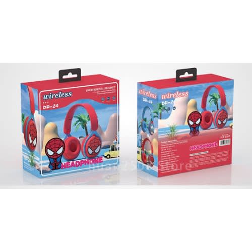 Dr-24 Disney Design Spiderman Wireless Bluetooth Headphone