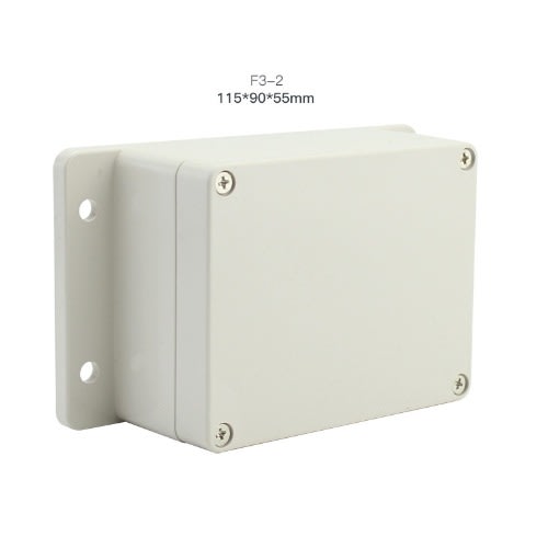 ABS Plastic Project Enclosure Box with Fixed Ear White 3.94 x 2.68 x 1.97 inch (100 x 68 x 50 mm)