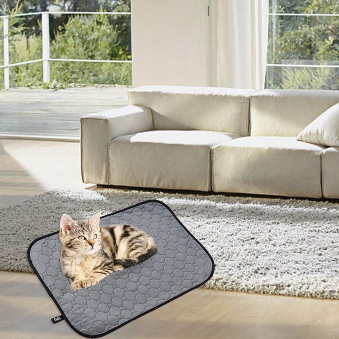 Cat Litter Mat Breathable Scatter Control Four-Layer S Dark Gray
