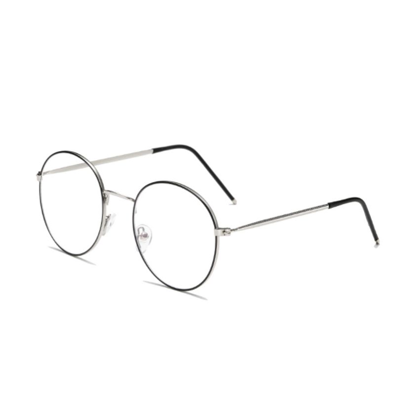 (Black-Silver)1Pc New Anti Blue Light Anti Blocking Filter Glasses Fashion