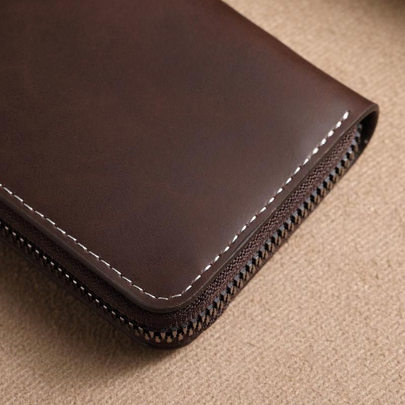 Soft leather men's card more anti-degaussing DJ-042