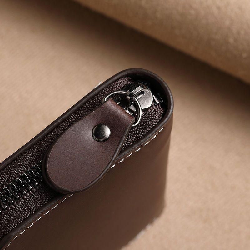 Soft leather men's card more anti-degaussing DJ-042