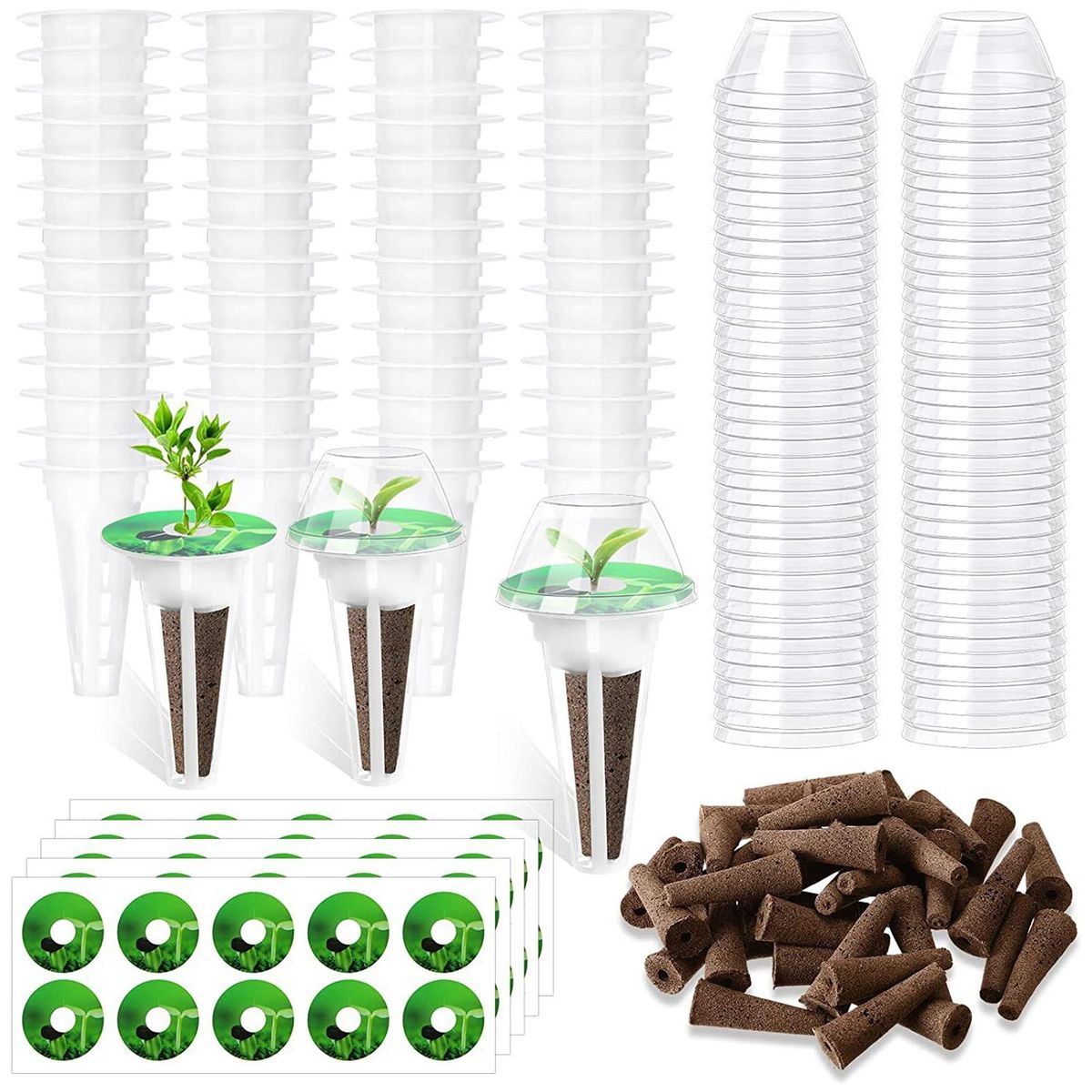 Indoor Garden Starter Kit Hydroponic Growing Kit 120pcs for Aerogarden