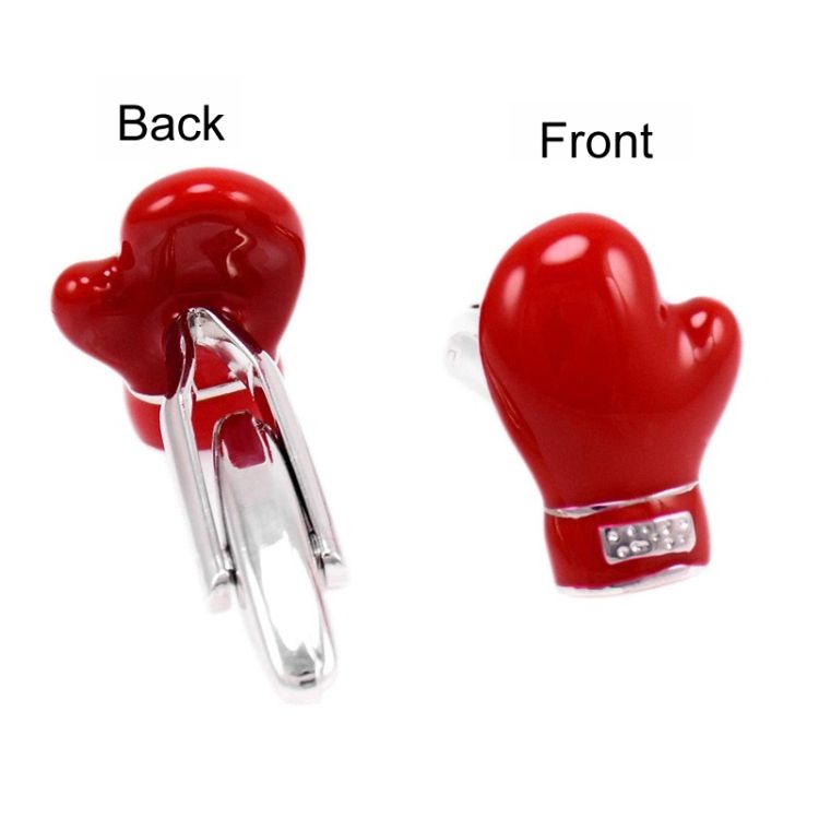 2 Pairs Shirts Enamel Lacquered Cufflinks, Color: Silver Pen Head