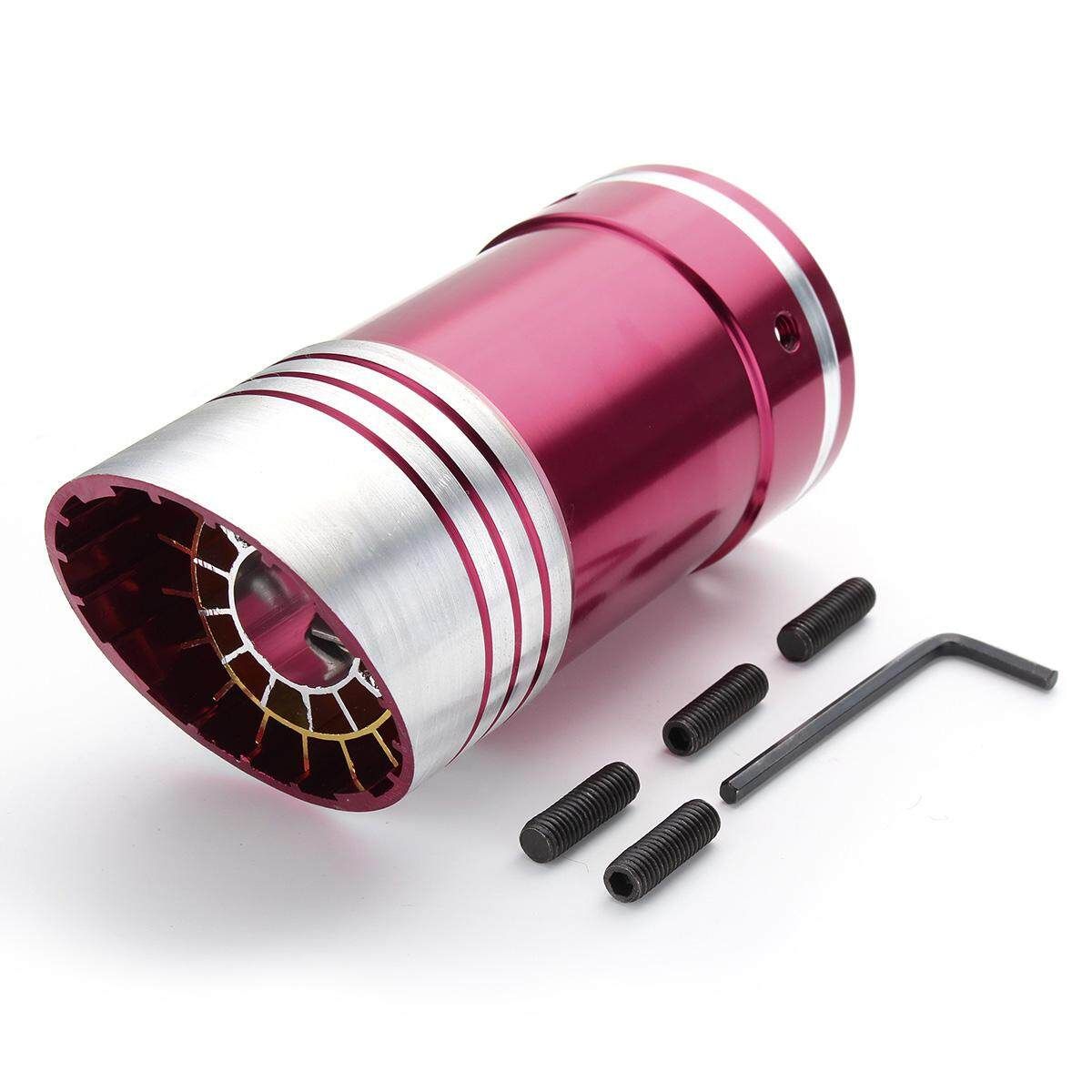 72mm Auto Car Universal Rear Exhaust Pipe Tail Muffler Tip Red Stainless Steel (Red) Red (red)