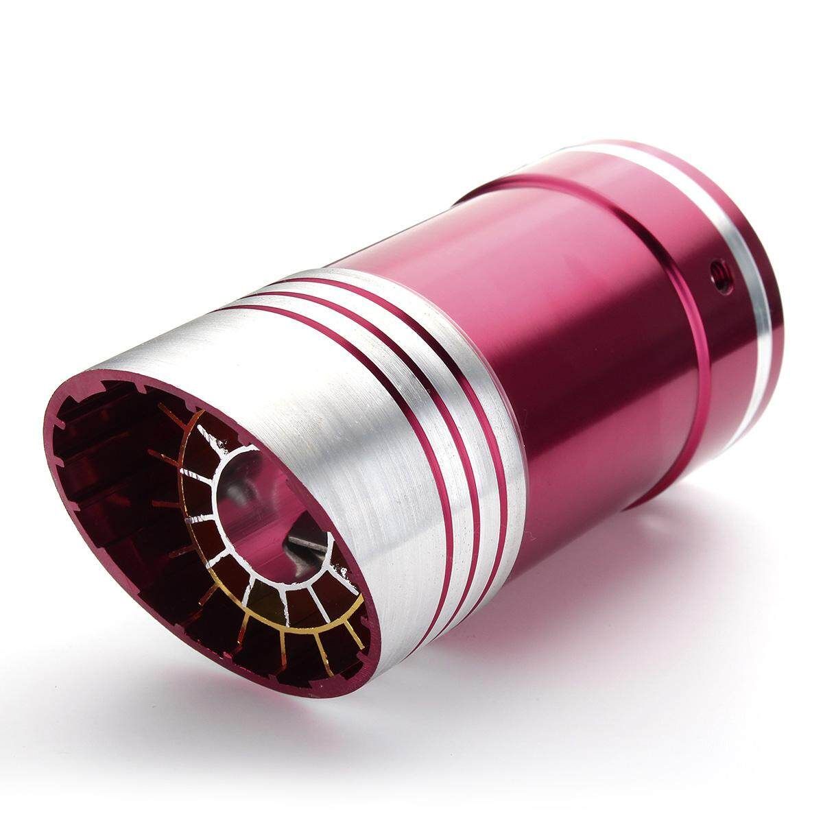 72mm Auto Car Universal Rear Exhaust Pipe Tail Muffler Tip Red Stainless Steel (Red) Red (red)