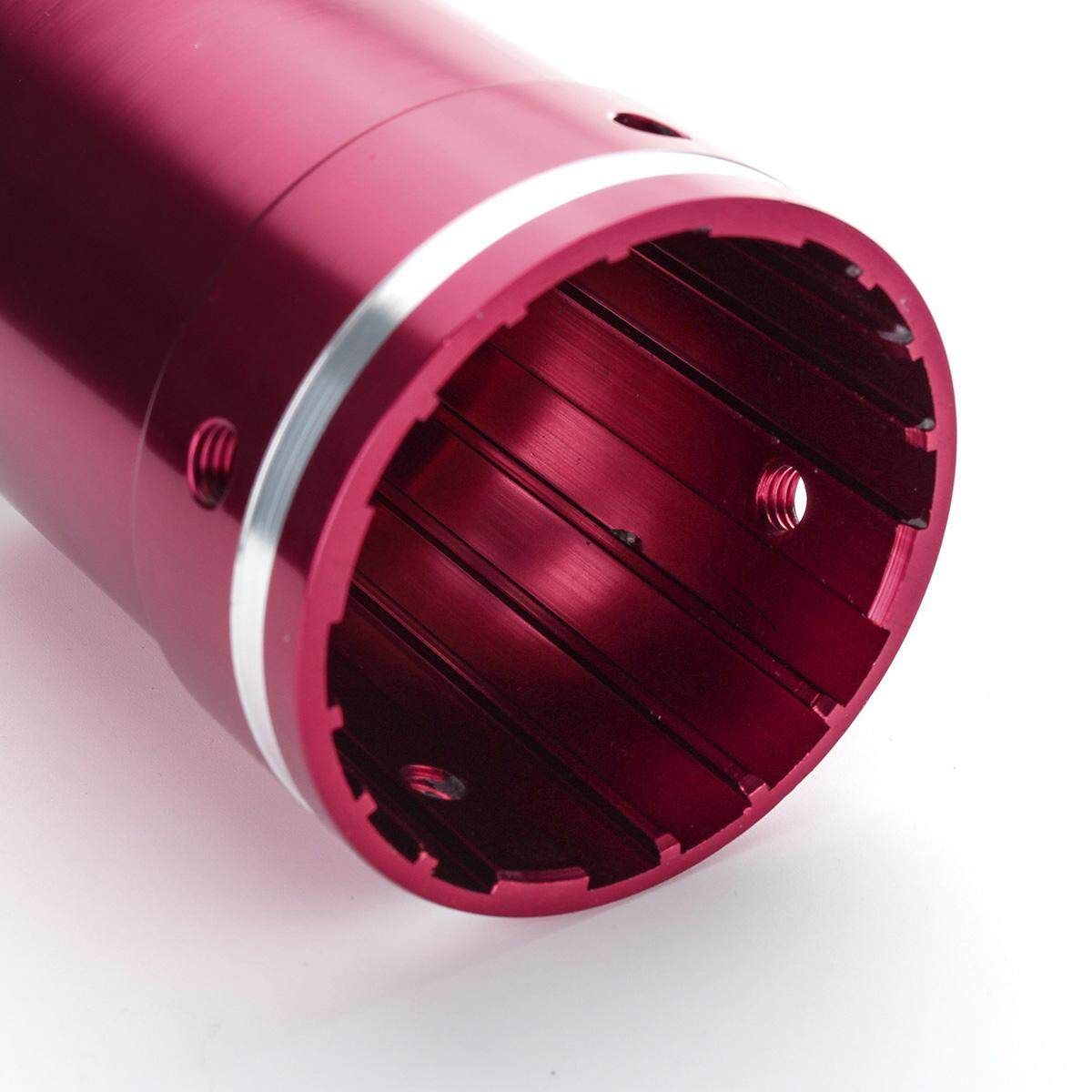 72mm Auto Car Universal Rear Exhaust Pipe Tail Muffler Tip Red Stainless Steel (Red) Red (red)