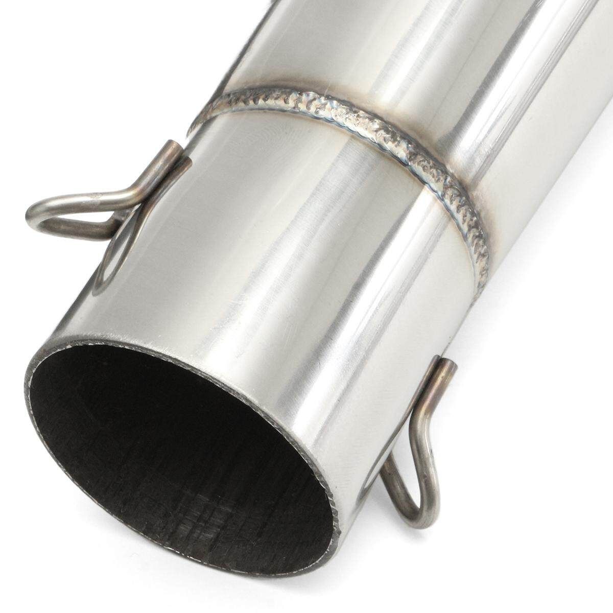 Stainless Steel 38-51mm Motorcycle GP Slip-On Exhaust Muffler Silencer Pipe