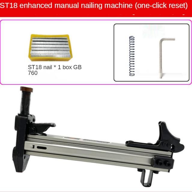 ST18 Manual Nail Punching Machine Line Groove Nail Punching Machine Semi Automatic Cement Wall Nail Gun
