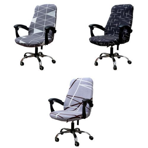 3x  Chair Cover Swivel Office Armchair