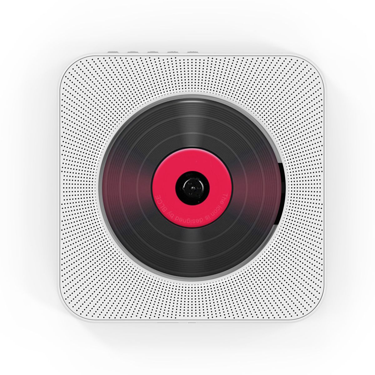 Wall Mounted CD Player Bluetooth Speaker Home Audio Boombox With Remote Control FM Radio AUX Input Portable Stereo Music Player