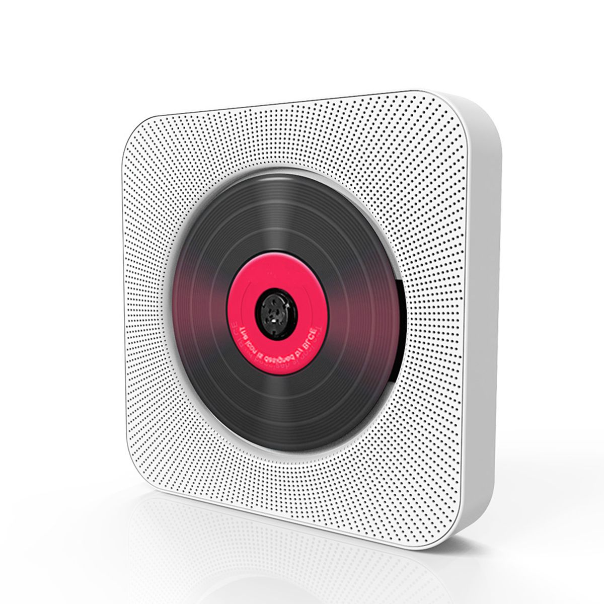 Wall Mounted CD Player Bluetooth Speaker Home Audio Boombox With Remote Control FM Radio AUX Input Portable Stereo Music Player