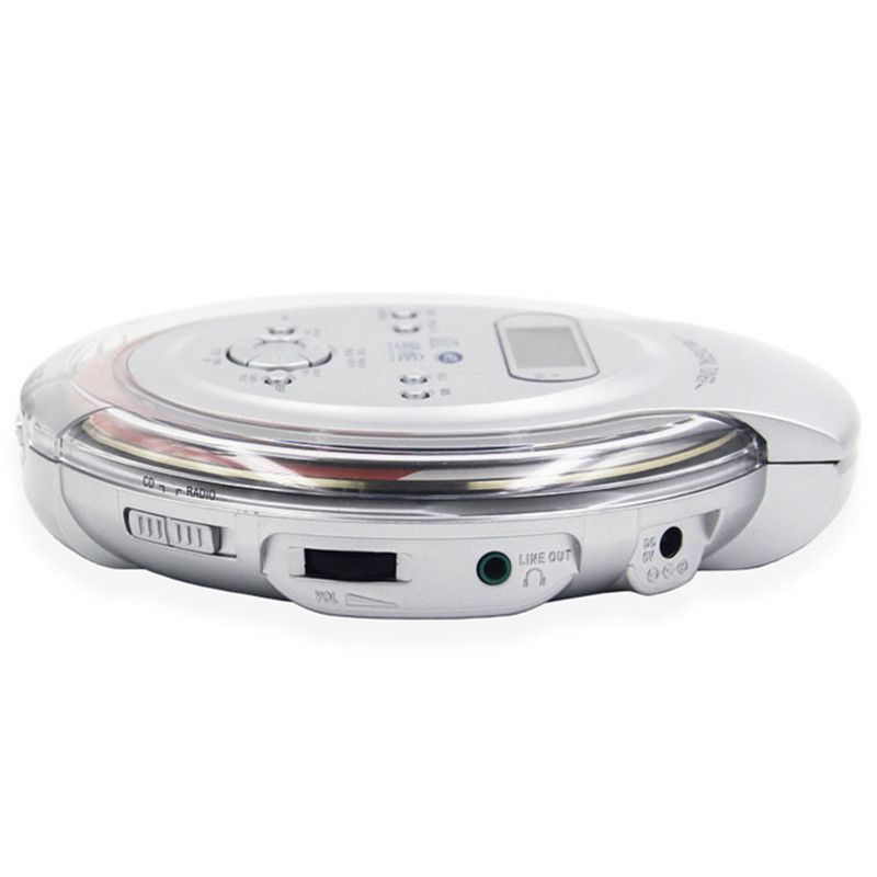 Portable CD Walkman Discs Player Support English MP3 Disc With Headset Play Music LCD Display Audio Output FM Radio Shockproof