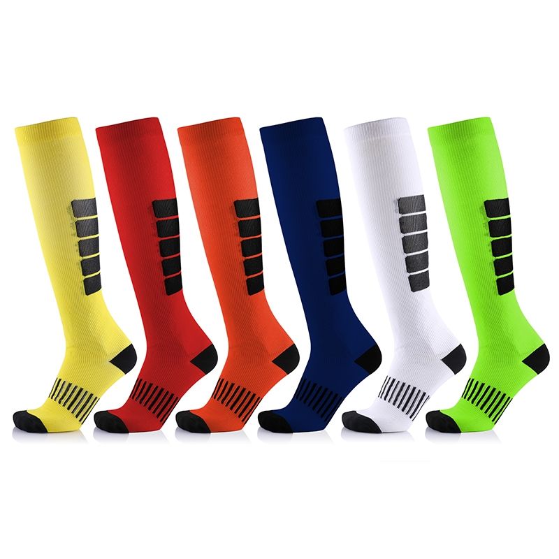 Running And Cycling Long Tube Compression Socks Yellow L / XL