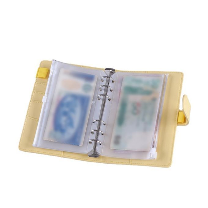 6 Ring Notebook Binder Budget Binder A6 Loose Leaf Paper For Yellow
