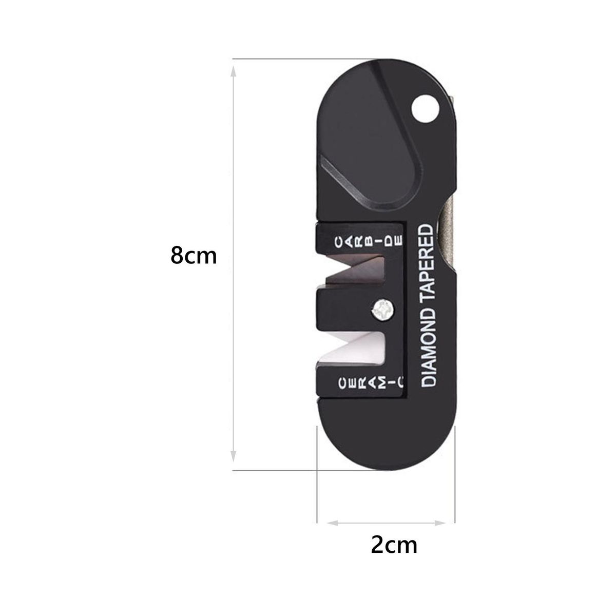 Easy Sharpening for Blades Diamond Pocket Sharpener Portable Black