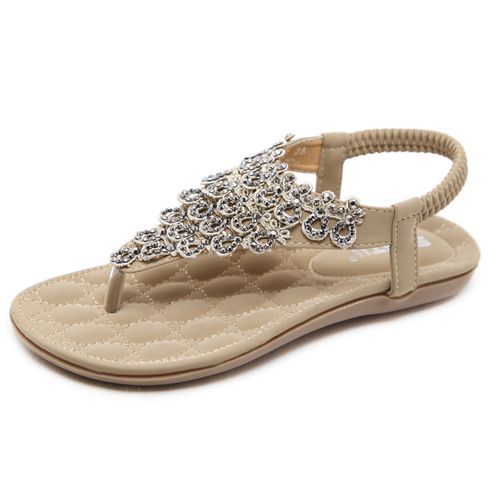 Large Size Elastic Flat Shoes Ladies Casual Leather Shoes