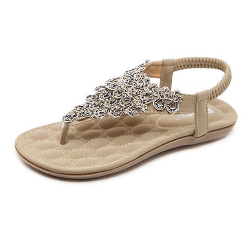 Large Size Elastic Flat Shoes Ladies Casual Leather Shoes