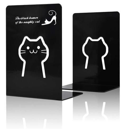 Heavy Duty Bookends Metal Book Ends Universal Economy Bookends,Nonskid Book Stopper For Books, DVD, Video Games