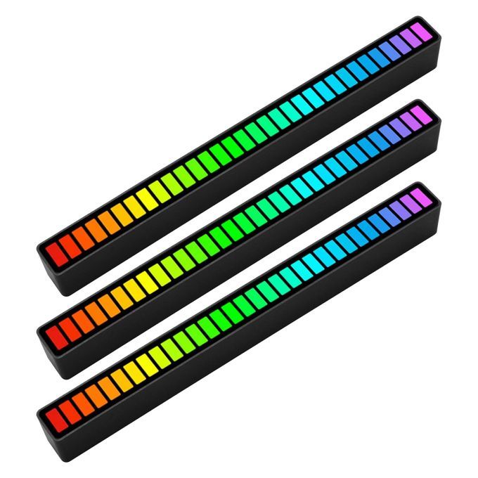 RGB Sound Control Rhythm Lights 3 PCS 32 LED 18 Colors