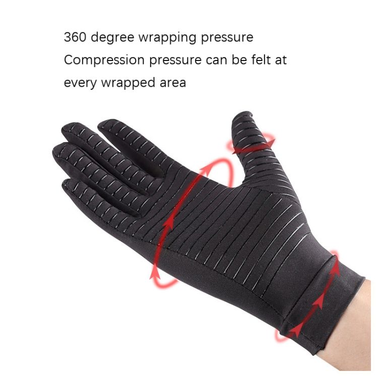 Copper Fiber Pressure Gloves, Size: M