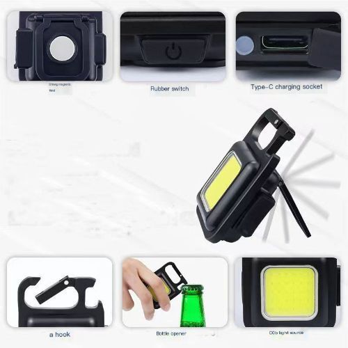 Portable Multifunctional Home Mini Flashlight Keychain