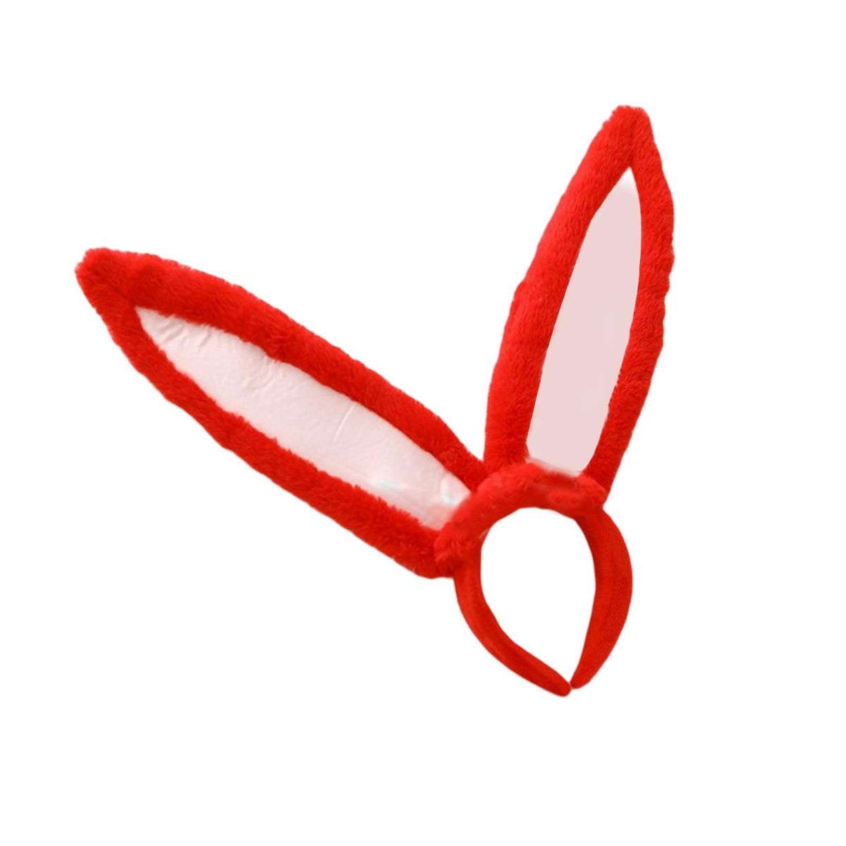 Bunny Headband Hair Hoop Holiday Costume Cosplay Props Red