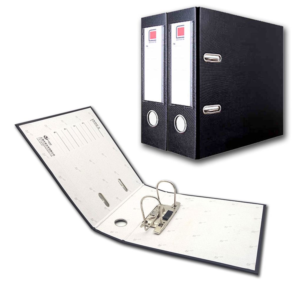 File Folder Arch Lever Document Binder Ring Folders Organizer Office A4 Paper Envelope Pockets Project Sorters Pocket Sheets Black