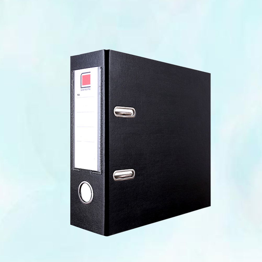 File Folder Arch Lever Document Binder Ring Folders Organizer Office A4 Paper Envelope Pockets Project Sorters Pocket Sheets Black