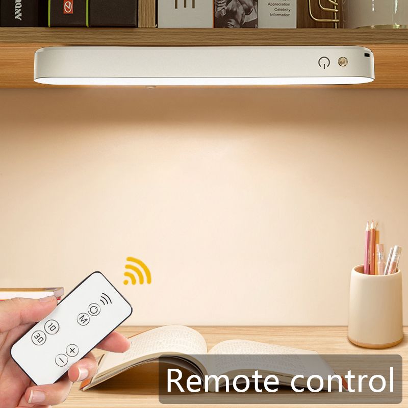 Table Lamp Desk Lamp Led Reading Lights For Bedroom Rechargeable Usb Magnetic Night Light For Book Study Bedside Monitor--With Remote Control