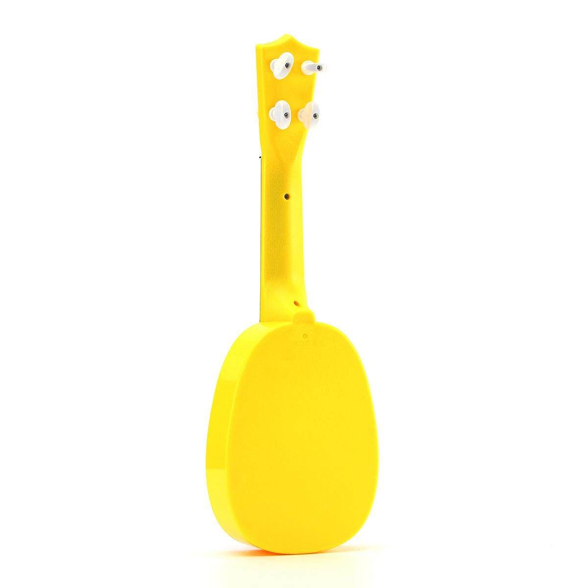 Kids Children 4 Strings Guitar Development Music Instrument Toy Fruit Ukulele Yellow Yellow