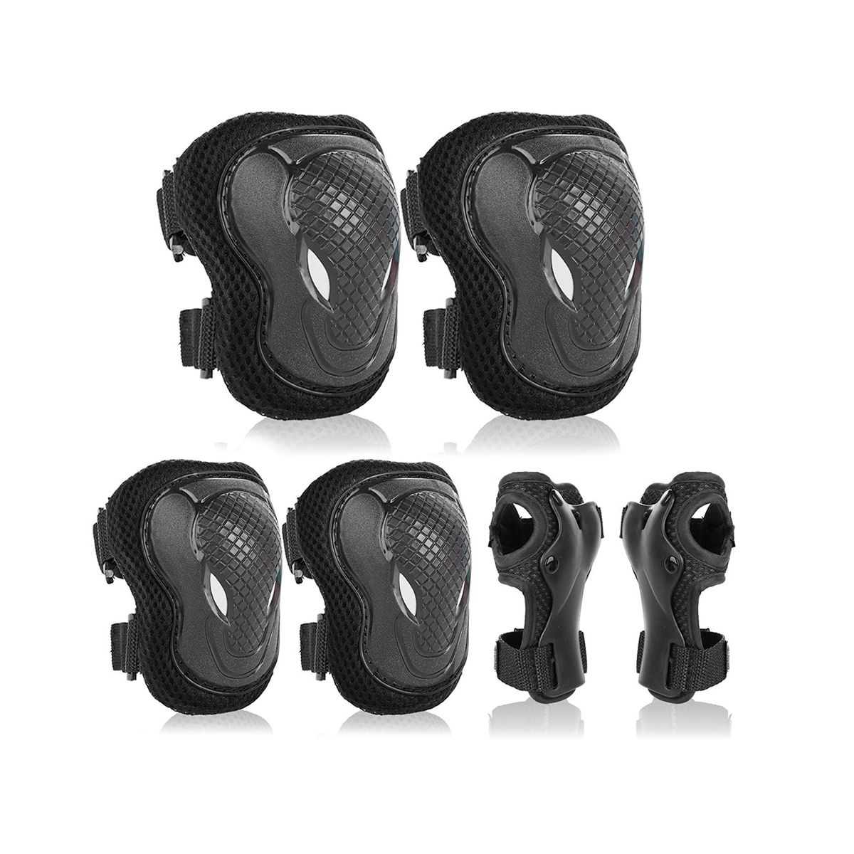Cushion Knee Elbow Pads Pads Child Cover Wrist Spo Guards Protection Outdoor Sports Roller Guard Rollerskating Padding Women-Blue