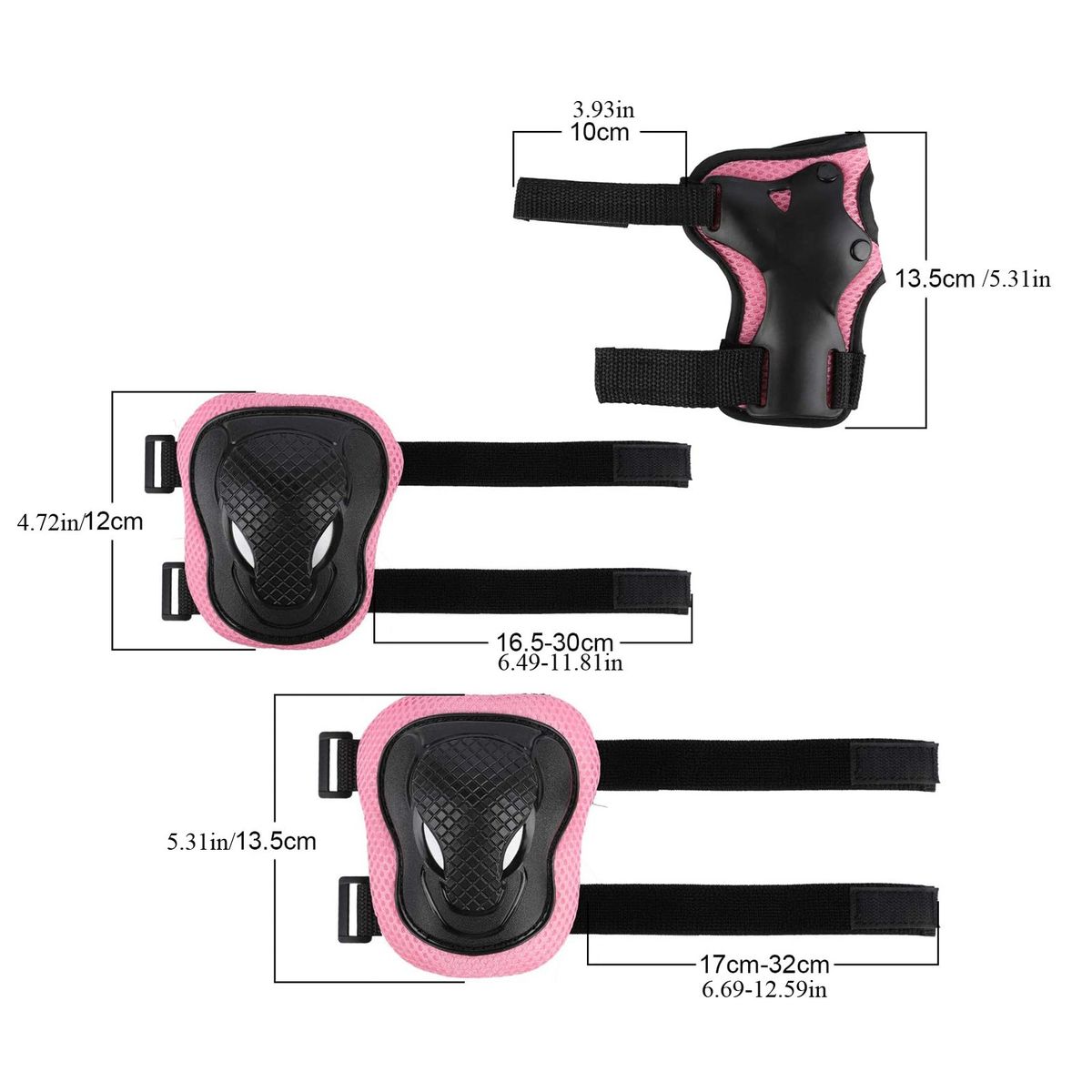 Cushion Knee Elbow Pads Pads Child Cover Wrist Spo Guards Protection Outdoor Sports Roller Guard Rollerskating Padding Women-Blue