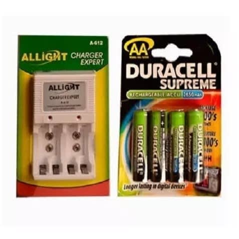 Duracell Supreme Aa Rechargeable Batteries With Allight Charger