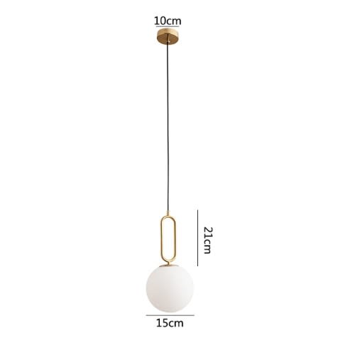 Contemporary Bedside Pendant Light - 8x24cm  - 10W