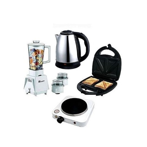 Blender + Electric Cooker + Electric Kettle + Toaster