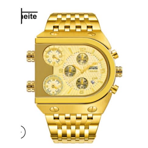 Waterproof Wrist Watch - Gold