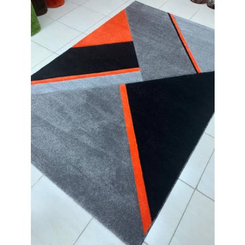 Modern Transitional Center Rug : Xf0s9 - 5ft By 7ft